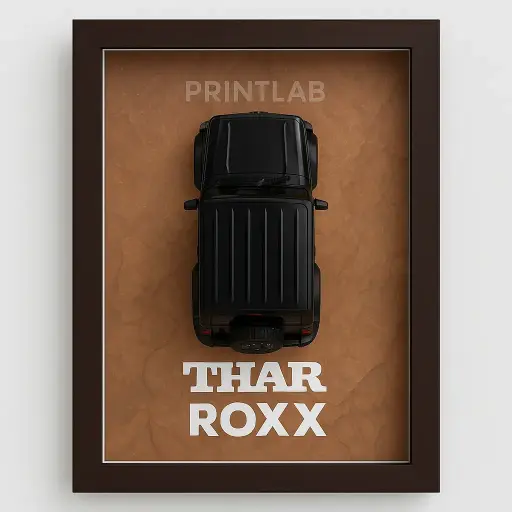 THAR ROXX | Premium 3D Die-Cast Frame by PrintLab